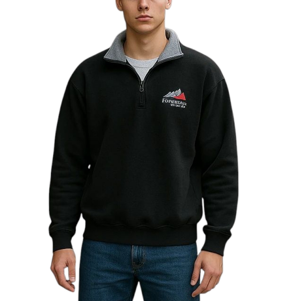 Vintage Sweatshirt - Front Range Golf - Heavyweight - Quarter-Zip - Collegiate